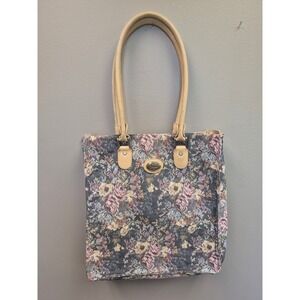 Skyway Floral Tapestry Tote  Shoulder Bag Boho Cottagecore Large Travel Purse